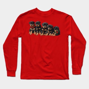 Merry Chrismutts Christmas Holiday Puppies Long Sleeve T-Shirt